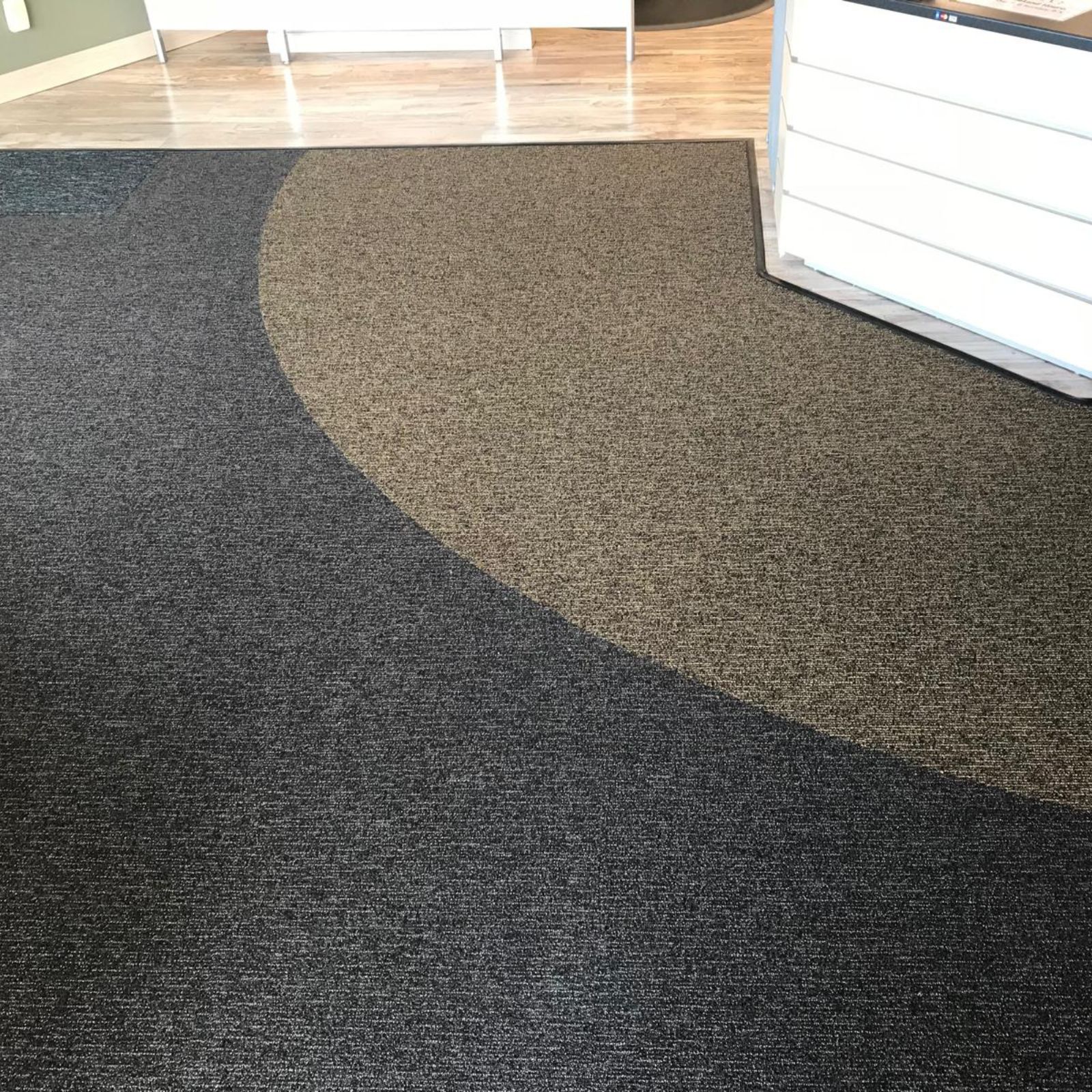 Commercial carpet installation